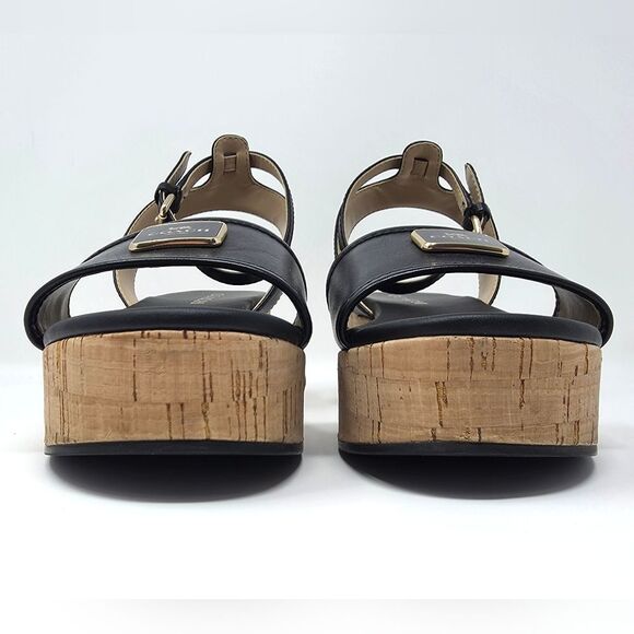 Coach Tullie Leather Platform Strap Sandal Black Women's Size 6.5 CR884 - Picture 6 of 16